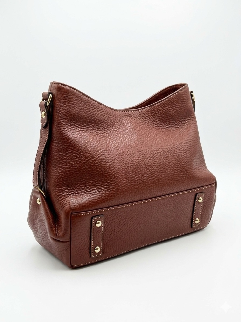 Dooney & Bourke Brown Pebbled Leather Top-Handle Bag, The Luca , EUC - Picture 3 of 8